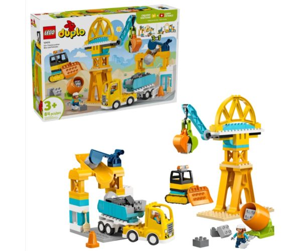 LEGO® DUPLO®: 3 u 1 građevinsko područje i građevinski strojevi (10476)