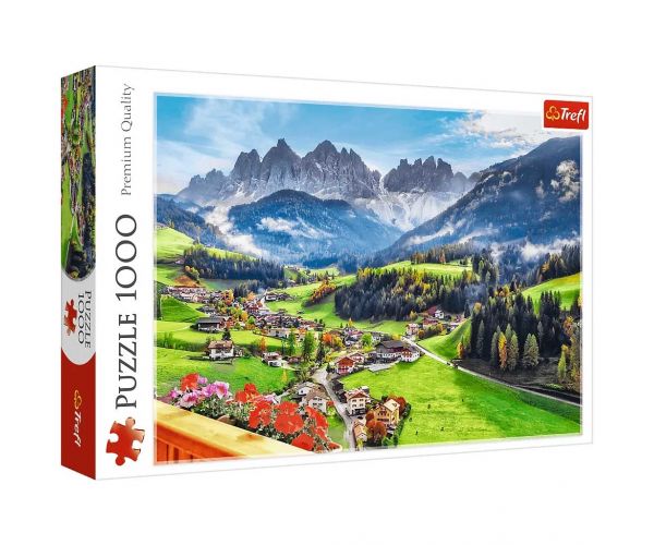Sveta Magdalena, Dolomiti, Italija 1000-dijelni puzzle - Trefl