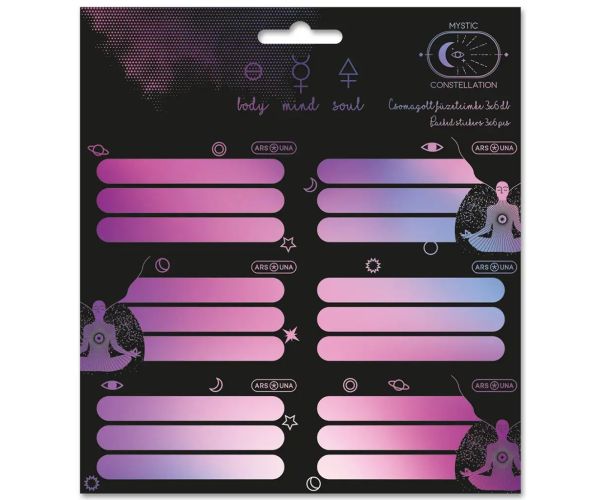 Ars Una: Mystic Constellation pakirani set naljepnica za bilježnice 3x6 komada