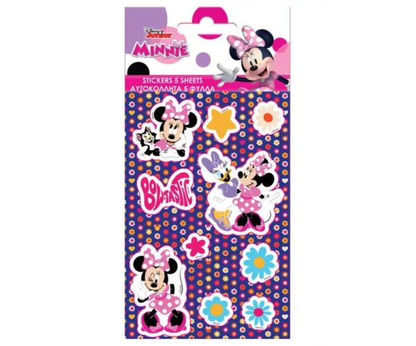 Set samoljepljivih naljepnica Minnie Mouse 8x12cm 5 kom