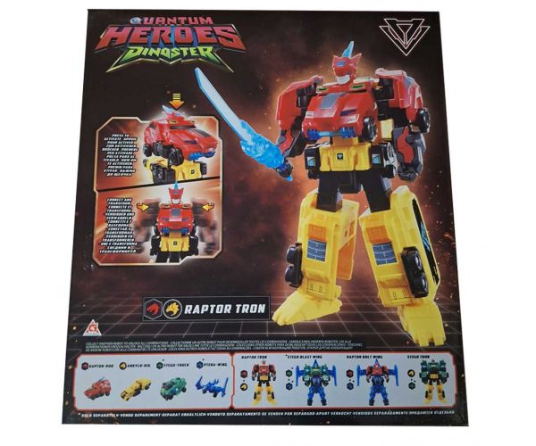 Dinoster Fusion Raptor Tron robot figura