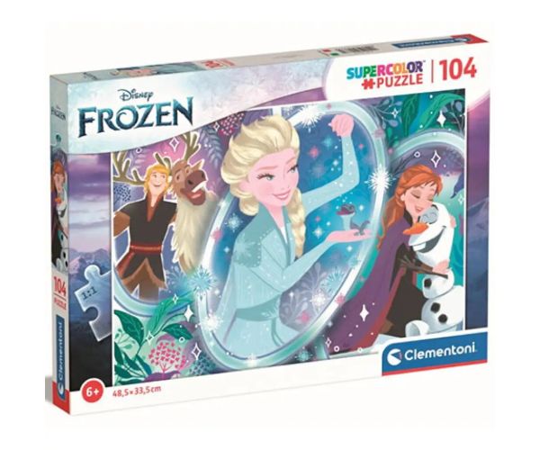 Zaleđeno kraljevstvo II: Elzin čarobni Supercolor puzzle 104 kom - Clementoni