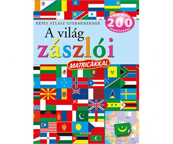 Ilustrirani atlas za djecu - Zastave svijeta s naljepnicama edukativna knjiga