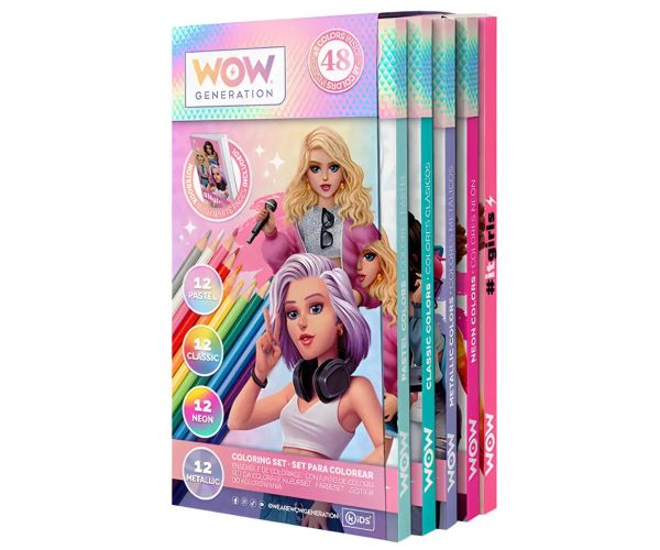 WOW Generation: set od 48 olovaka u boji s bilježnicom
