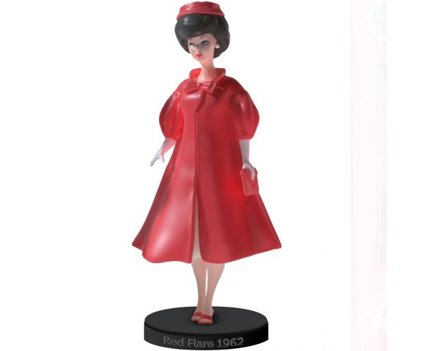 Barbie Red Flare 1962 kolekcionarska lutka 15cm