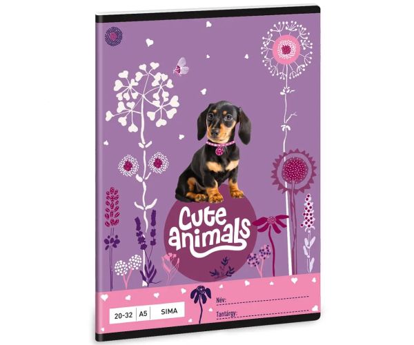 Ars Una: Cute Animals - Štene jazavčar, bilježnica s glatkim listovima A/5