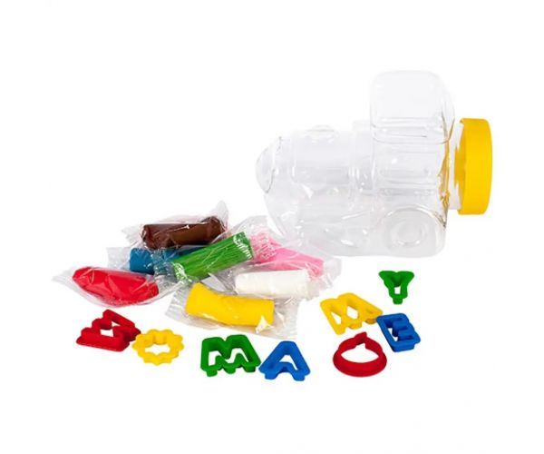 Play-Dough: Heroes vlakić plastelin set 8x15g