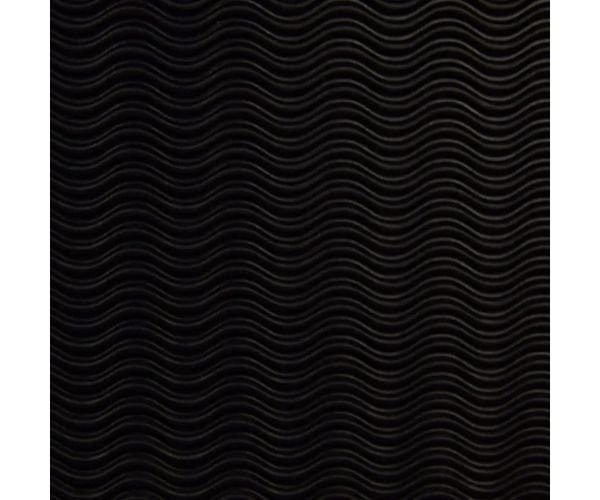 Crni 3D valoviti ukrasni karton B2 50x70cm 1kom