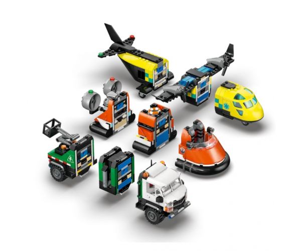 LEGO® City: Avion, vozilo s dizalicom i zračna podloga remix (60505)