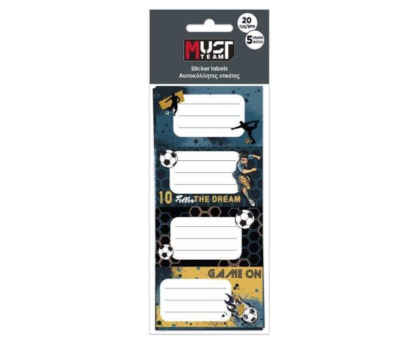 Luna: Must Team Foci uzorak naljepnica za bilježnice, paket od 20 komada