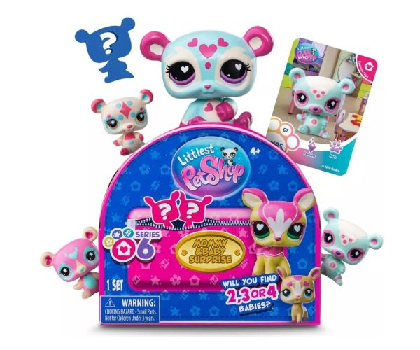 Littlest Pet Shop Iznenađenje mama i beba figura set 6. serija 1 kom