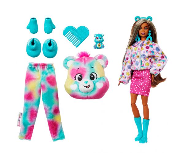 Barbie: Cutie Reveal iznenađujuća lutka Medvjedići dobrih želja, serija 2. – Good Vibes medo – Mattel