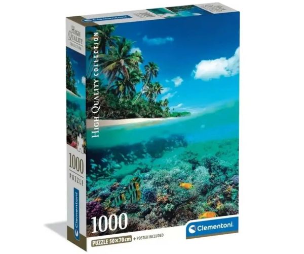 Odmaranje na otoku 1000 kom HQC puzzla s posterom - Clementoni