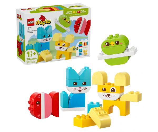 LEGO® DUPLO®: Kreativan i sladak, 3 u 1 kućni ljubimci (10477)
