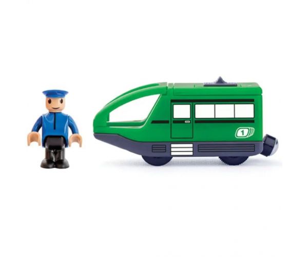Moderna zelena električna lokomotiva - Woodyland