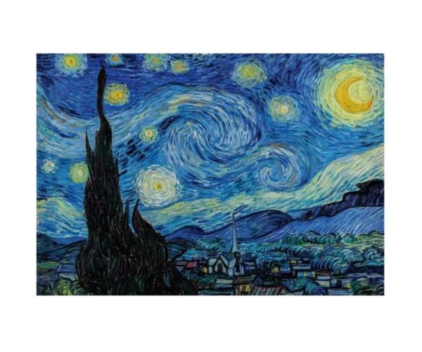 Muzejska kolekcija: Van Gogh - Zvjezdasta noć HQC 1000 dijelova puzzle s posterom - Clementoni