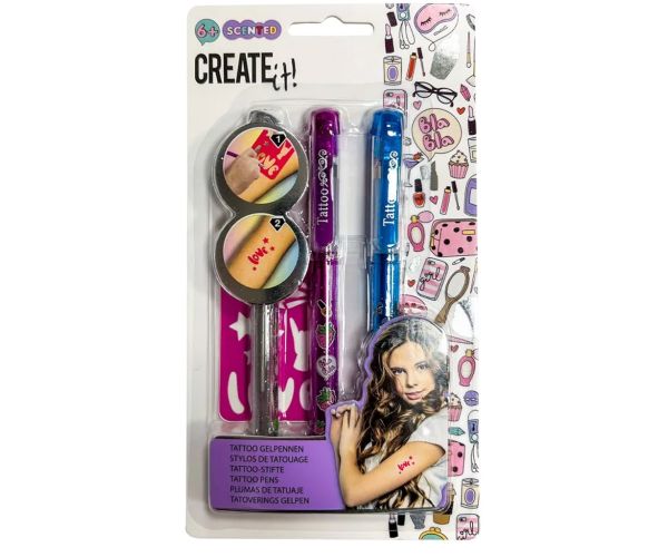 Canenco: Create It! Tetovaža mirisni gel olovka set od 3 komada u više varijanti