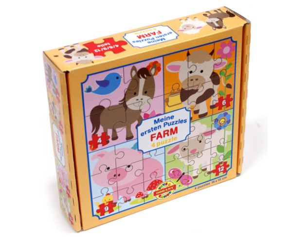 Moj prvi puzzle: Farm životinje 4 u 1 baby puzzle