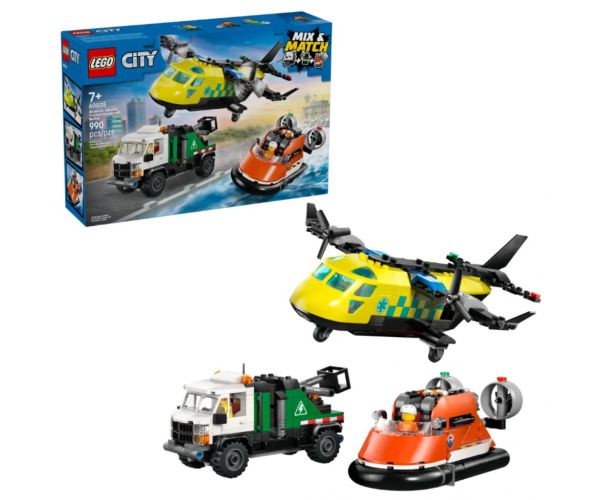 LEGO® City: Avion, vozilo s dizalicom i zračna podloga remix (60505)