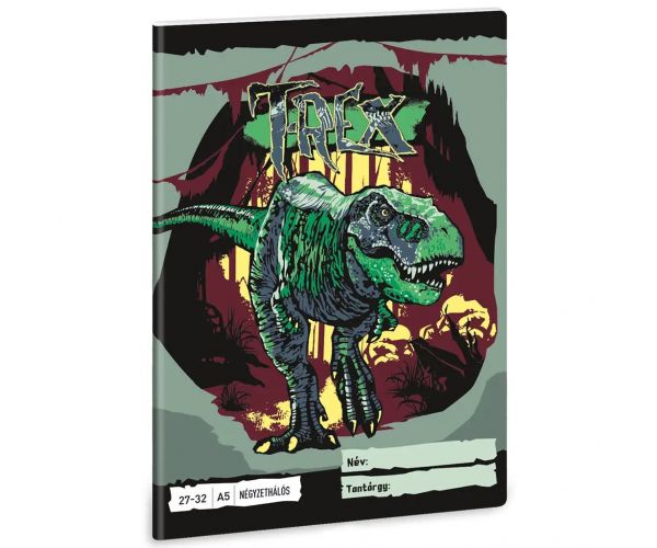 Ars Una: T-Rex dinosaurusna bilježnica s kvadratićima A/5