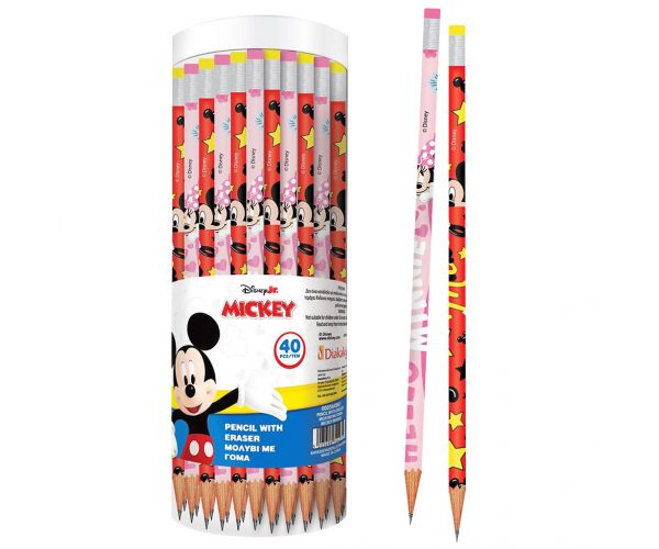 Luna: Olovka s gumicom - Mickey i Minnie Mouse, dvije vrste, 1 komad