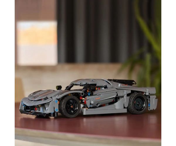 LEGO® Technic: Koenigsegg Jesko Absolut sivi hiperautomobil (42173)