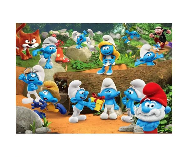 Hupikék patuljci šumska zabava 104-dijelni supercolor puzzle - Clementoni