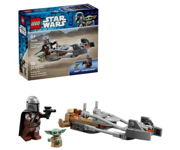 LEGO® Star Wars™: Speeder bike Mandaloriana i Grogu (75436)