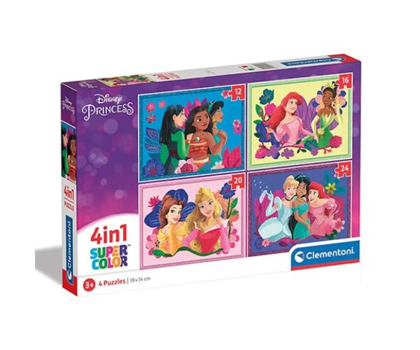 Disney princeze 4 u 1 puzzle - Clementoni