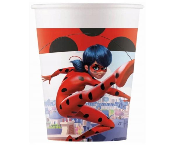 Papirnate čaše Miraculousova avantura – set od 8 komada, 200 ml