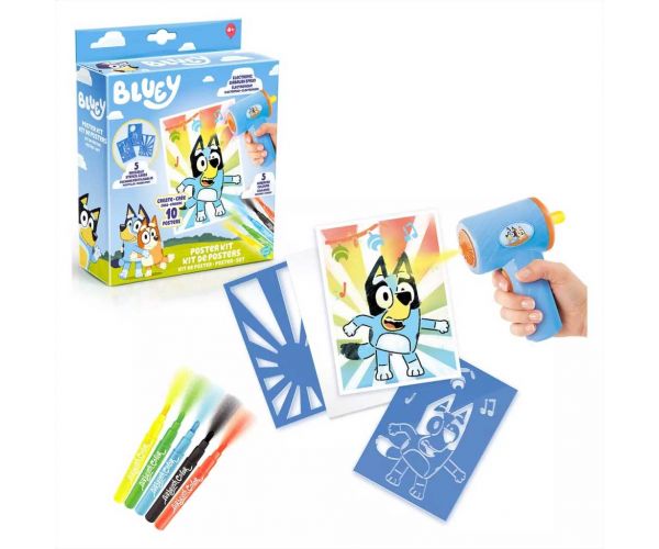 Bluey Airbrush Art poster set za izradu
