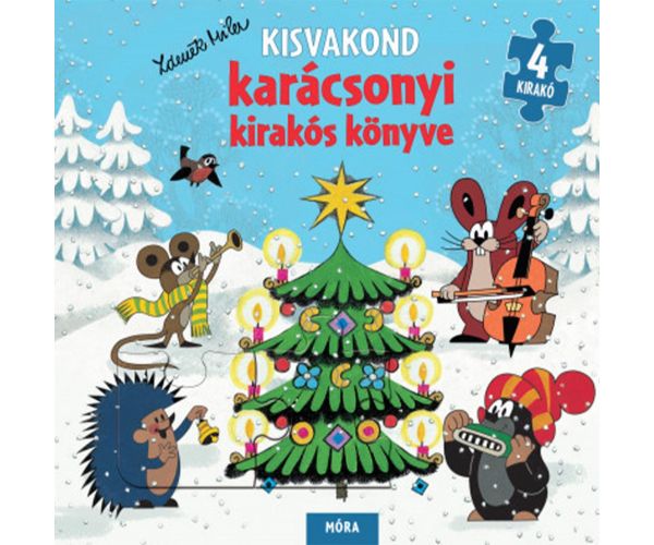 Móra: Knjiga s božićnim puzzlama Malog Krtice
