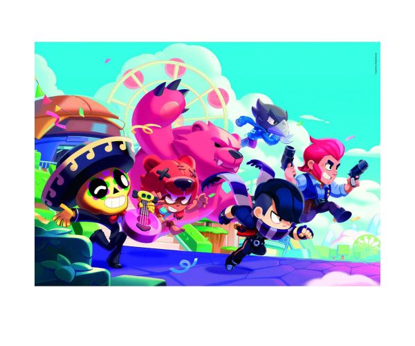 Brawl Stars Superheroji u akciji 180 komada puzzle s naljepnicom – Clementoni