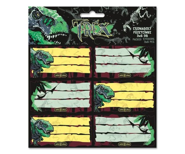Ars Una: T-Rex pakirane bilježnice 3x6 komada