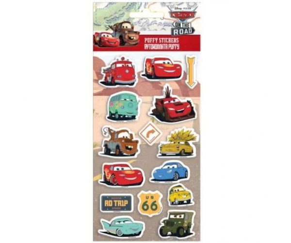 Disney Cars 3D set naljepnica na listu od 10x22 cm