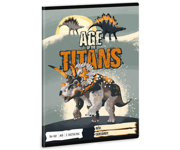 Ars Una: Age of the Titans 2. razred bilježnica s linijama A/5 16-32