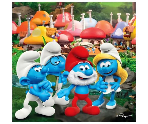 Hupikék patuljci avanture 3x48kom supercolor puzzle - Clementoni