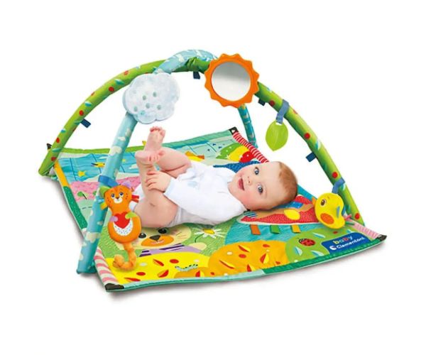 Otkrijte! Podloga za igru ​​životinja s dodacima 61x82cm - Clementoni baby