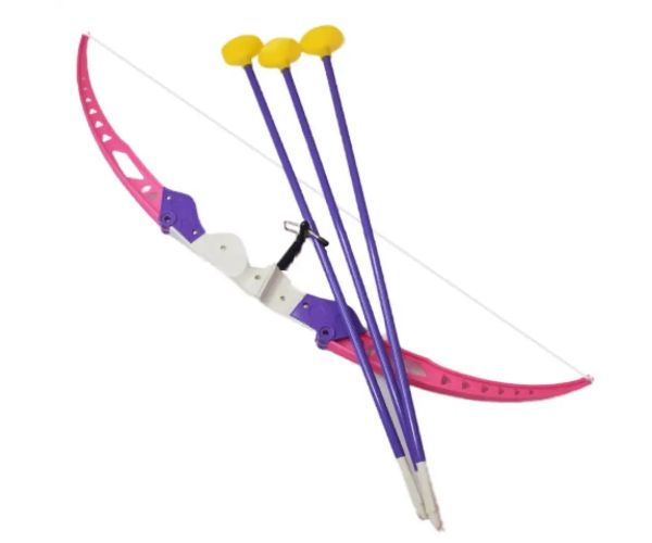 Set ružičastih lukova s ​​vakuumskim strijelama 54 cm