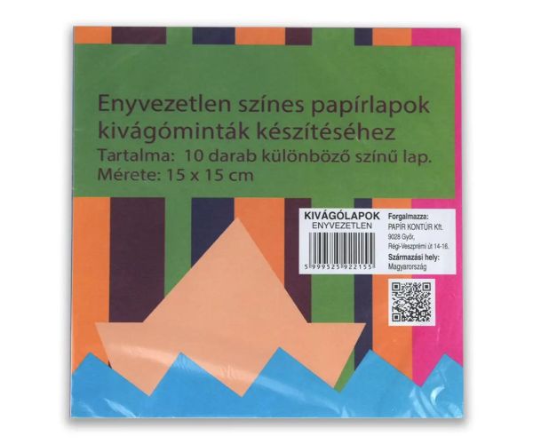 Set nepremazanih izrezanih listova 15x15cm 10 komada