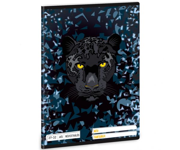 Ars Una: Black Panther bilježnica s kvadratićima A/5 27-32