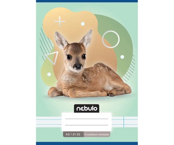 Nebulo: Bilježnica s uzorkom Bambi za 4. razred, A/5, 21-32 linija
