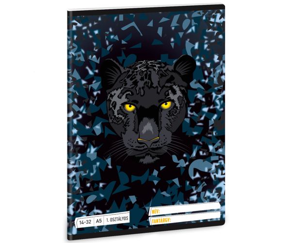 Ars Una: Black Panther A/5 linirana bilježnica za 1. razred 14-32