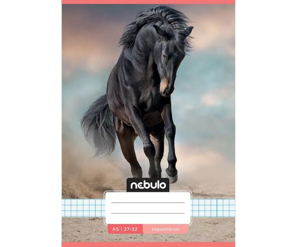 Nebulo: Konj u pijesku, bilježnica s uzorkom kockica A/5 27-32