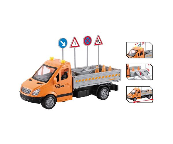 Luna: Serviser kamion za održavanje ceste s svjetlom, zvukom i prometnim znakovima 1/16