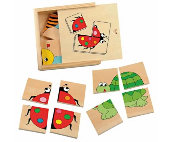 Mini puzzle za sastavljanje od drva