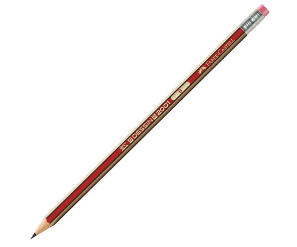 Faber-Castell: Dessin 2001 grafitna olovka s gumicom B 1 kom