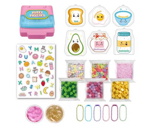 Puffy Pouches: Pufi charm dizajn set - doručci