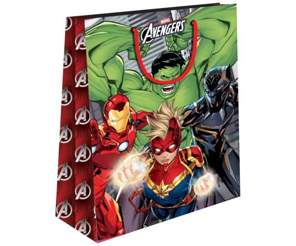Luna: Marvel Osvetnici torba za poklone s uzorkom superjunaka 26x32x12cm