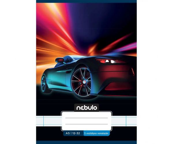 Nebulo: Uvezena bilježnica za 3. razred, A5, 12-32, s linijama - Automobili